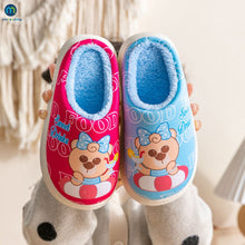Load image into Gallery viewer, Unisex Cartoon Design Warm Indoor Kids Slippers