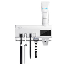 Load image into Gallery viewer, Automatic UV Toothbrush Steriliser Toothbrush Toothpaste Dispenser Storage