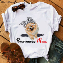 Load image into Gallery viewer, Bandana Pomeranian Mom T-Shirt freeshipping - Tyche Ace