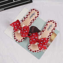 Load image into Gallery viewer, Butterfly Knot Polka Dot Platform Heel Open Toe Casual Sandals freeshipping - Tyche Ace