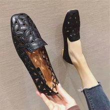 Load image into Gallery viewer, Summer Square Toe Hollow Design Soft Slip-On Loafers