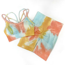 Load image into Gallery viewer, Women Seamless High Waist gym leggings Bra Sports Suits Yoga Suits