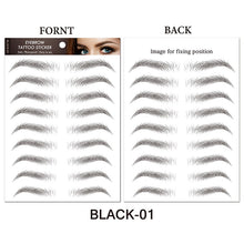 Load image into Gallery viewer, 6D Hair-like Water Transfer Waterproof Long Lasting Brow Tattoo Stickers
