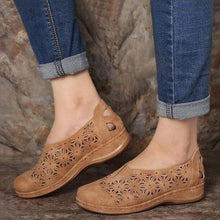 Load image into Gallery viewer, Women Retro Wedge Heel Summer Shoes