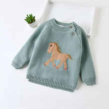 Load image into Gallery viewer, Unisex Animal Cartoon Design Warm Sweaters For Kids