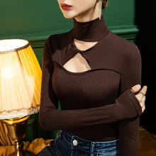 Load image into Gallery viewer, Stylish Long Sleeve Turtleneck Top For Women - Tyche Ace