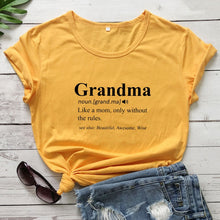 Load image into Gallery viewer, Grandma Print Design Casual Graphic Summer T Shirt freeshipping - Tyche Ace