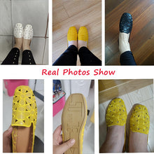 Load image into Gallery viewer, Summer Square Toe Hollow Design Soft Slip-On Loafers