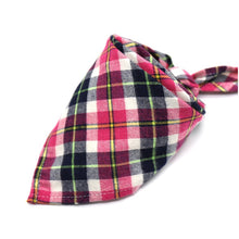 Load image into Gallery viewer, Washable Plaid Cotton Bandanas For Dogs