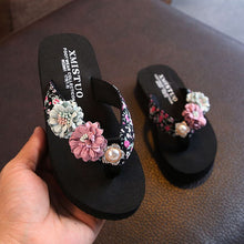 Load image into Gallery viewer, Girls Flowers Design Soft Non Slip Light Slippers For Kids freeshipping - Tyche Ace