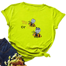 Load image into Gallery viewer, Cotton To Bee Letter Print T Shirt freeshipping - Tyche Ace