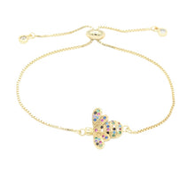 Load image into Gallery viewer, Bee Cubic Zirconia Crystal Charm Bracelet freeshipping - Tyche Ace