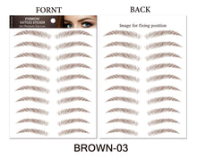Load image into Gallery viewer, 6D Hair-like Water Transfer Waterproof Long Lasting Brow Tattoo Stickers
