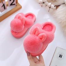 Load image into Gallery viewer, Unisex Indoor Warm Soft Comfortable Non-Slip Fluffy Slippers For Kids