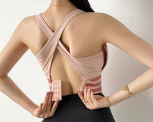 Load image into Gallery viewer, Women Shockproof Push Up Fitness Crop Sports Bra
