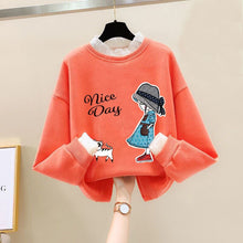 Load image into Gallery viewer, Girls Bear Cartoon Design Long Sleeve Cute Pullover For Kids