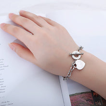 Load image into Gallery viewer, Stainless Steel Love Heart Charm Bracelets For Women