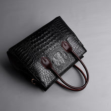 Load image into Gallery viewer, Soft Crocodile Leather Retro Tote Handbags