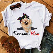 Load image into Gallery viewer, Bandana Pomeranian Mom T-Shirt freeshipping - Tyche Ace