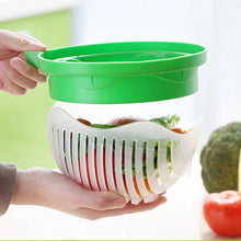 Load image into Gallery viewer, Fruit Vegetable Salad Cutting Bowl Drain Fruit Bowls Vegetable Cutting Bowl Salad Bowl Cutter Salad Maker Kitchen Accessories freeshipping - Tyche Ace
