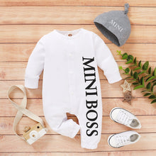 Load image into Gallery viewer, Long Sleeve Baby Rompers And Hat Set For Toddlers