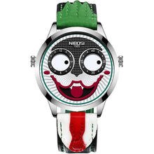 Load image into Gallery viewer, Men Creative Big Dial Joker Design Quartz Leather Wrist Watch