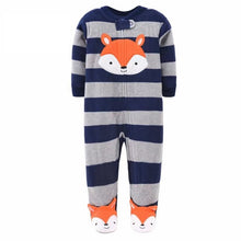 Load image into Gallery viewer, Cartoon One Pieces Pyjamas Fleece Jumpsuit For Babies