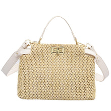 Load image into Gallery viewer, Weave Square Straw Shoulder Tote Travel Bags For Women