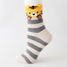Load image into Gallery viewer, Cartoon Design Colorful Striped Socks For Women