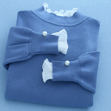 Load image into Gallery viewer, Knitted Turtleneck Long Sleeve Pearl Decorated Design Sweaters For Women