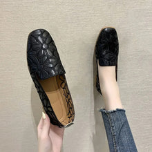 Load image into Gallery viewer, Summer Square Toe Hollow Design Soft Slip-On Loafers
