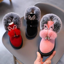 Load image into Gallery viewer, Unisex Winter Soft Bottom Plush Faux Fur Boots For Kids