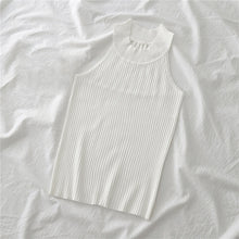 Load image into Gallery viewer, Women Knitted Hollow Bodycon Camisole Tank Top