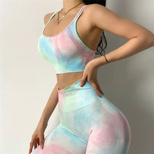 Load image into Gallery viewer, High Waist Seamless Leggings & Bra Tops Workout Clothes