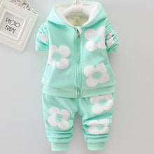 Load image into Gallery viewer, Unisex Baby Dog Cartoon Design Long Sleeve Jacket & Trousers Suit