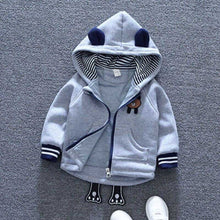 Load image into Gallery viewer, Unisex Cute Bear Cartoon Design Thick Fleece Hooded Jacket For Kids freeshipping - Tyche Ace