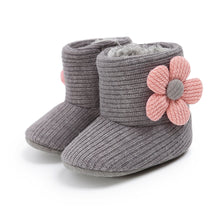 Load image into Gallery viewer, Winter Flower Design Cute Boots For Kids