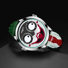 Load image into Gallery viewer, Men Creative Big Dial Joker Design Quartz Leather Wrist Watch