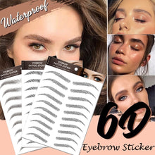 Load image into Gallery viewer, 6D Hair-like Water Transfer Waterproof Long Lasting Brow Tattoo Stickers