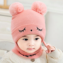 Load image into Gallery viewer, 2Pcs Knitted Soft Toddler Warm Pompom Beanie freeshipping - Tyche Ace