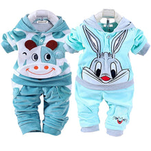Load image into Gallery viewer, Unisex Cartoon Design T-shirt+Pants Sets For Kids