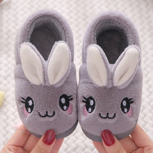 Load image into Gallery viewer, Unisex Kids Winter Cute Rabbit  Cartoon Plush Slippers