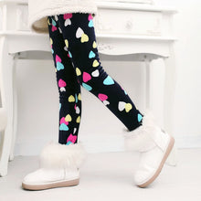 Load image into Gallery viewer, Winter Colorful Print Flower Butterfly Soft Warm Girls Leggings