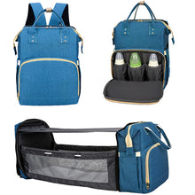 Load image into Gallery viewer, Multifunction Large Capacity Nappy Nursing Foldable Travel Backpack Bags