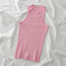 Load image into Gallery viewer, Women Knitted Hollow Bodycon Camisole Tank Top