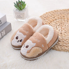 Load image into Gallery viewer, Unisex Toddler Unicorn Cartoon Image Design Winter Indoor Fur Slides Slippers