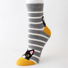 Load image into Gallery viewer, Animal Cartoon Striped Cute Cotton Cute Ankle Socks For Women
