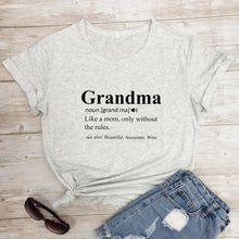 Load image into Gallery viewer, Grandma Print Design Casual Graphic Summer T Shirt freeshipping - Tyche Ace