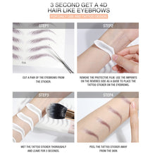 Load image into Gallery viewer, 4D Natural Hair Like Water Transfer Waterproof Long Lasting Eyebrow Tattoo Sticker