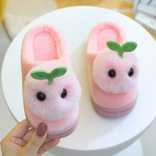 Load image into Gallery viewer, Unisex Cotton Indoor Non-Slip Warm Cute Slippers For Kids